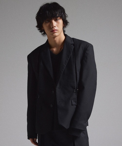 GRANCY】Pierced Tuck Tailored Jacket / ピアスデザインタック