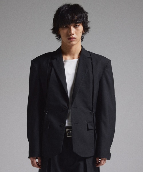 GRANCY】Pierced Tuck Tailored Jacket / ピアスデザインタック