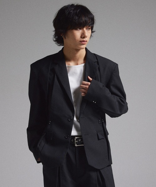 GRANCY】Pierced Tuck Tailored Jacket / ピアスデザインタック