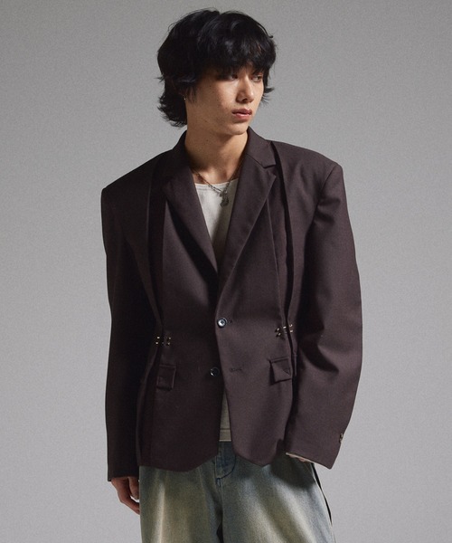GRANCY】Pierced Tuck Tailored Jacket / ピアスデザインタック