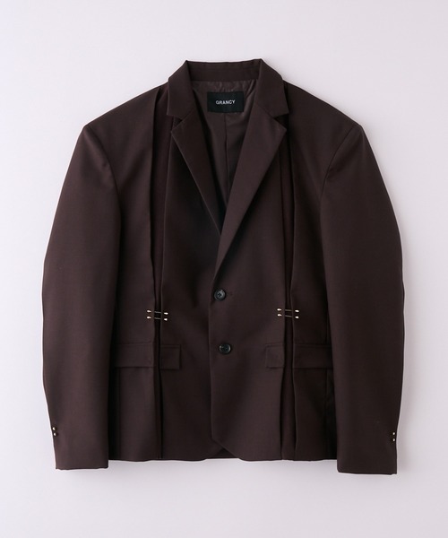 GRANCY】Pierced Tuck Tailored Jacket / ピアスデザインタック