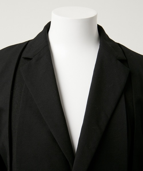 GRANCY（グランシー）の「【GRANCY】Pierced Tuck Tailored Jacket / ピアスデザインタックテーラードジャケット（テーラードジャケット・メンズ・ブラウン/ブラック・S/M/L）」の22枚目の写真