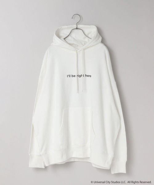 LOWRYS FARM（ローリーズファーム）の「【LFM(U)】E.T.／スウェットフーディー　 625125（スウェット・メンズ・ブラック/オフホワイト・MEDIUM/LARGE）」の3枚目の写真