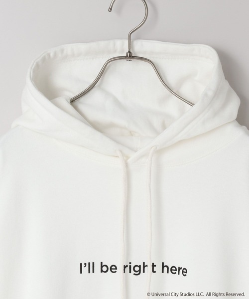 LOWRYS FARM（ローリーズファーム）の「【LFM(U)】E.T.／スウェットフーディー　 625125（スウェット・メンズ・ブラック/オフホワイト・MEDIUM/LARGE）」の4枚目の写真