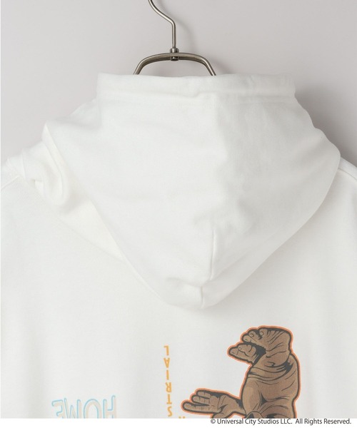 LOWRYS FARM（ローリーズファーム）の「【LFM(U)】E.T.／スウェットフーディー　 625125（スウェット・メンズ・ブラック/オフホワイト・MEDIUM/LARGE）」の7枚目の写真