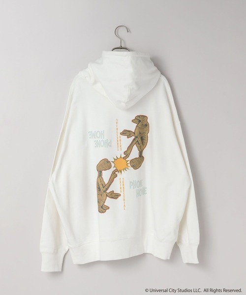 LOWRYS FARM（ローリーズファーム）の「【LFM(U)】E.T.／スウェットフーディー　 625125（スウェット・メンズ・ブラック/オフホワイト・MEDIUM/LARGE）」の9枚目の写真