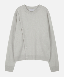 EYEUNDERSTAND（アイアンダスタンド）の「Diagonal Knit (Ivory)（ニット/セーター）」