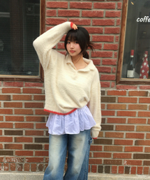 Mohair Washable Kara knit IVORY