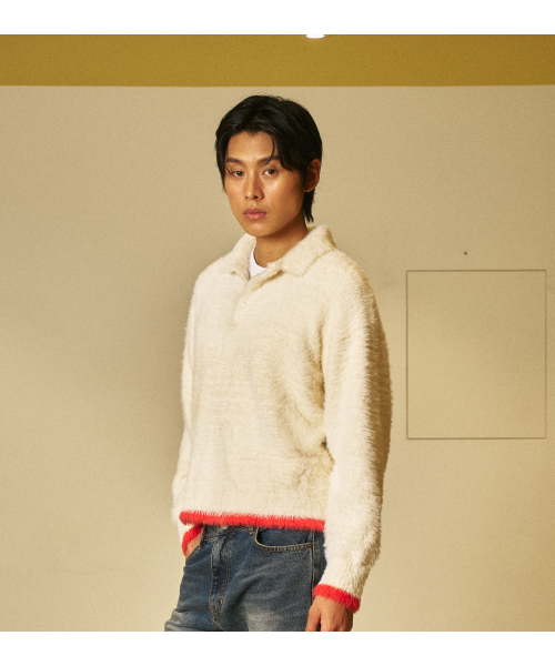 AMOU(アモウ)の「Mohair Washable Kara knit IVORY(ニット/セーター・レディース・その他・1/2/3)」の7枚目の写真