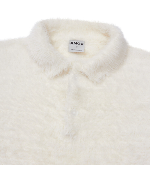 AMOU(アモウ)の「Mohair Washable Kara knit IVORY(ニット/セーター・レディース・その他・1/2/3)」の11枚目の写真
