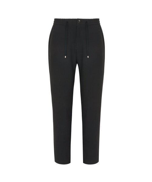 SOLEW(ソル)の「テーパードツータックバンディングパンツ_ブラック(その他パンツ・メンズ・その他・SMALL/MEDIUM/LARGE/X-LARGE)」の1枚目の写真