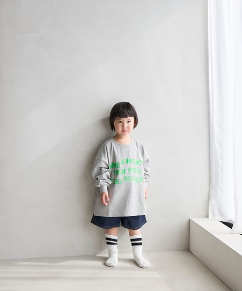 LOWRYS FARM(ローリーズファーム)の「ベルトツキデニムショートパンツ 607546(デニムパンツ・キッズ・ワンウォッシュ/ブルー/ブラック・110cm/150cm/140cm/130cm/120cm)」の4枚目の写真