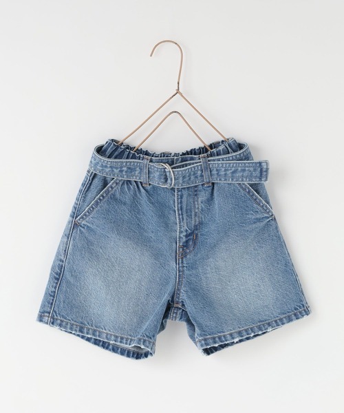 LOWRYS FARM(ローリーズファーム)の「ベルトツキデニムショートパンツ 607546(デニムパンツ・キッズ・ワンウォッシュ/ブルー/ブラック・110cm/150cm/140cm/130cm/120cm)」の17枚目の写真
