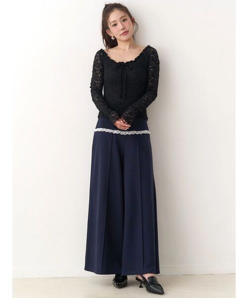 CALNAMUR（カルナムール）の「太リブベルトスウェットパンツ（その他パンツ・レディース・ライトグレー/ネイビー・FREE）」の13枚目の写真