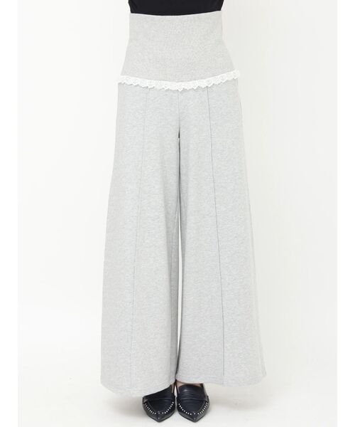 CALNAMUR（カルナムール）の「太リブベルトスウェットパンツ（その他パンツ・レディース・ライトグレー/ネイビー・FREE）」の14枚目の写真