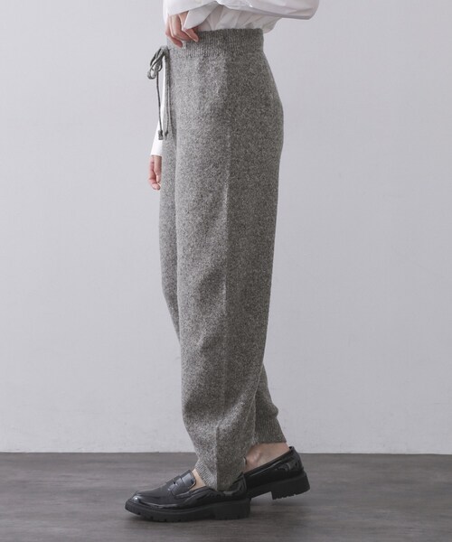 OPAQUE.CLIP（オペークドットクリップ）の「ニットパンツ/セットアップ対応可【洗濯機OK】（その他パンツ・レディース・チャコールグレー/オフホワイト・00）」の12枚目の写真