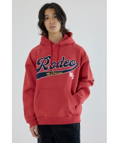 RODEO CROWNS WIDE BOWL(ロデオクラウンズワイドボウル)の「サガラロゴパーカー(パーカー・メンズ・バーガンディー/ブラック/グレー×ホワイト・MEDIUM/LARGE)」の3枚目の写真