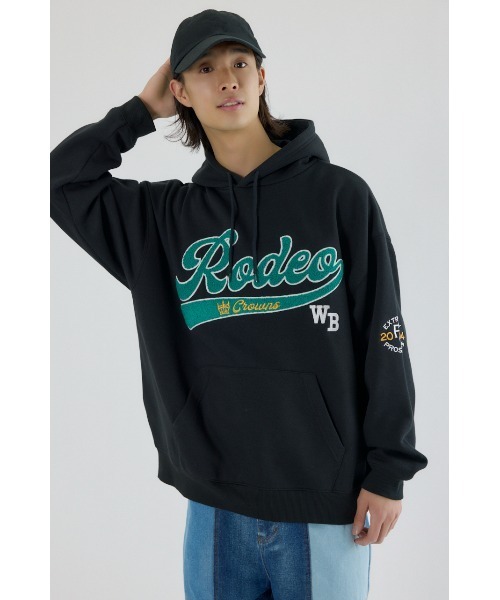 RODEO CROWNS WIDE BOWL(ロデオクラウンズワイドボウル)の「サガラロゴパーカー(パーカー・メンズ・バーガンディー/ブラック/グレー×ホワイト・MEDIUM/LARGE)」の4枚目の写真