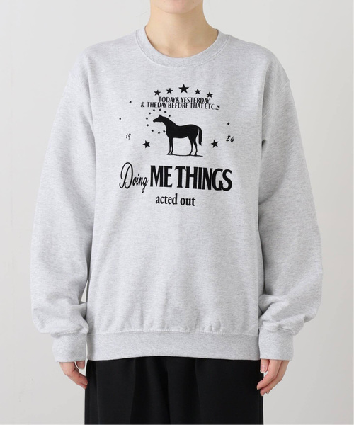 EDIT. FOR LULU（エディットフォールル）の「【SKIN for LULU】DMT sweat（Tシャツ/カットソー・レディース・チャコールグレー・FREE）」の6枚目の写真