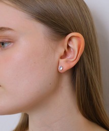 Rennet（レネット）の「【 金属アレルギー対応 】ステンレス ラウンドジルコニアスタッドピアス（ピアス（両耳用））」