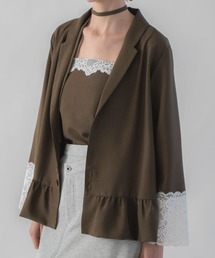 WILLFULLY（ウィルフリー）の「cuffs lace hem balloon frill JK（その他アウター）」