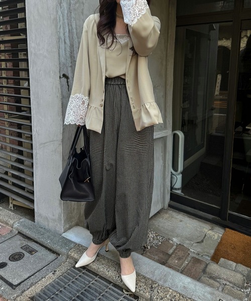 WILLFULLY(ウィルフリー)の「cuffs lace hem balloon frill JK(その他アウター・レディース・ライトベージュ/ブラック/ブラウン系その他・FREE)」の9枚目の写真