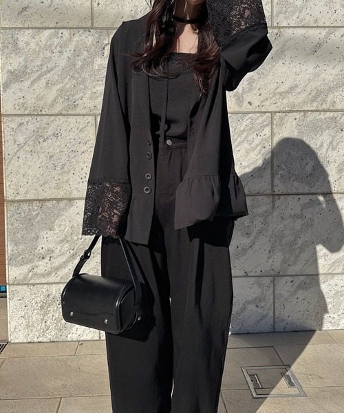 WILLFULLY(ウィルフリー)の「cuffs lace hem balloon frill JK(その他アウター・レディース・ライトベージュ/ブラック/ブラウン系その他・FREE)」の13枚目の写真