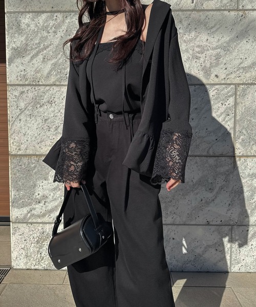 WILLFULLY(ウィルフリー)の「cuffs lace hem balloon frill JK(その他アウター・レディース・ライトベージュ/ブラック/ブラウン系その他・FREE)」の16枚目の写真