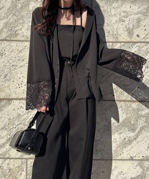 WILLFULLY(ウィルフリー)の「cuffs lace hem balloon frill JK(その他アウター・レディース・ライトベージュ/ブラック/ブラウン系その他・FREE)」の17枚目の写真