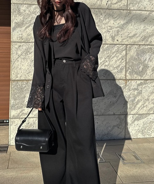 WILLFULLY(ウィルフリー)の「cuffs lace hem balloon frill JK(その他アウター・レディース・ライトベージュ/ブラック/ブラウン系その他・FREE)」の19枚目の写真