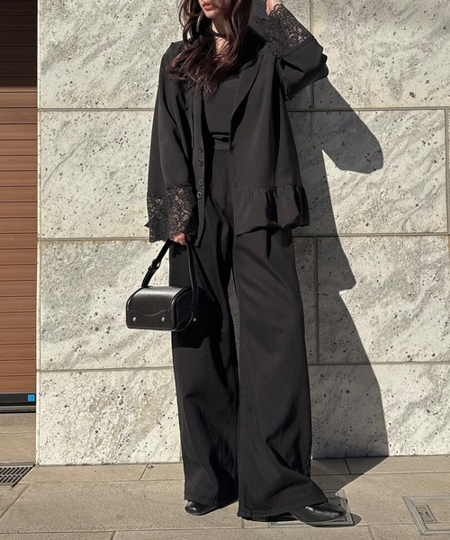 WILLFULLY(ウィルフリー)の「cuffs lace hem balloon frill JK(その他アウター・レディース・ライトベージュ/ブラック/ブラウン系その他・FREE)」の20枚目の写真