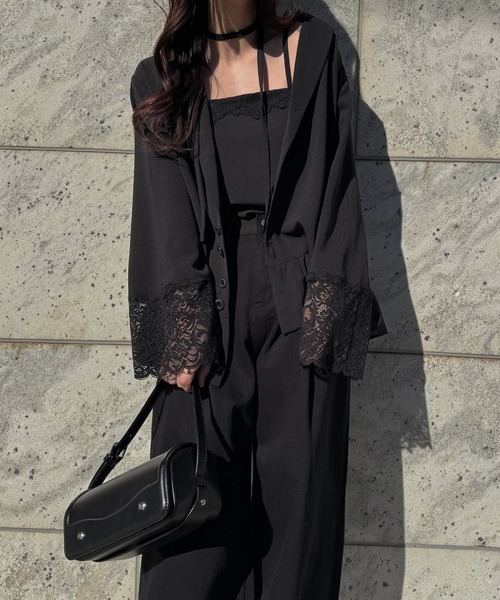WILLFULLY(ウィルフリー)の「cuffs lace hem balloon frill JK(その他アウター・レディース・ライトベージュ/ブラック/ブラウン系その他・FREE)」の21枚目の写真