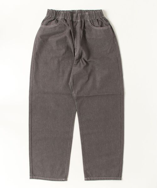 DANTON(ダントン)の「DANTON/ダントン カラーデニム イージーパンツ COLOR DENIM EASY PANTS DT-E0034 HNZ(その他パンツ・レディース・チャコールグレー/サーモンピンク/インディゴブルー・38)」の2枚目の写真
