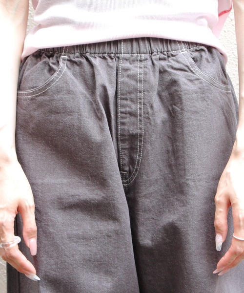 DANTON(ダントン)の「DANTON/ダントン カラーデニム イージーパンツ COLOR DENIM EASY PANTS DT-E0034 HNZ(その他パンツ・レディース・チャコールグレー/サーモンピンク/インディゴブルー・38)」の12枚目の写真
