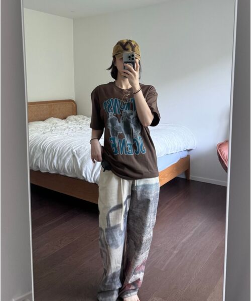 ISTKUNST(イストクンスト)の「SCENE BAND TEE_BROWN(IK2EMMT510A)(Tシャツ/カットソー・レディース・ブラウン・S/M/L)」の7枚目の写真