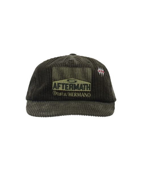 AFTERMATH(アフターマス)の「CIGAR CORDUROY BALL CAP OLIVE(キャップ・レディース・オリーブ・ONE SIZE)」の1枚目の写真