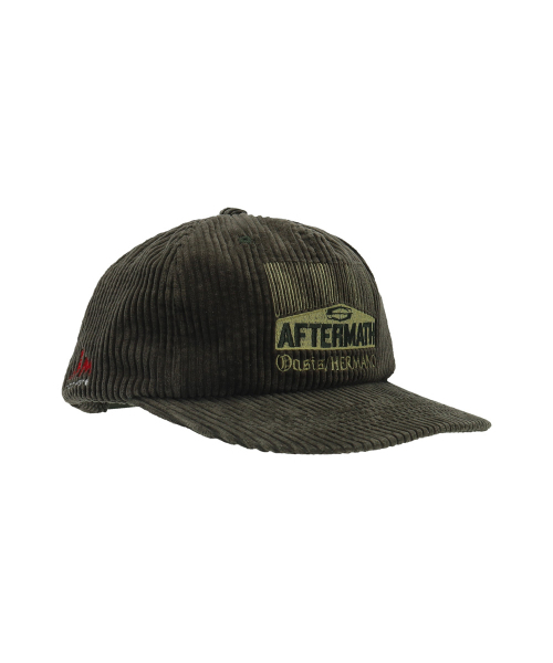 AFTERMATH(アフターマス)の「CIGAR CORDUROY BALL CAP OLIVE(キャップ・レディース・オリーブ・ONE SIZE)」の3枚目の写真