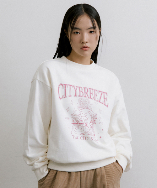 CITYBREEZE(シティブリーズ)の「エッセンシャルスタリットシティグラフィックスウェットシャツ_CREAM(スウェット・レディース・その他・FREE)」の5枚目の写真