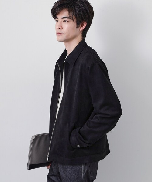 THE SHOP TK （ザ ショップ ティーケー ）の「フェイクスエードジップ ブルゾン（ブルゾン・メンズ・ブラック/ナチュラル・02/03/04）」の22枚目の写真