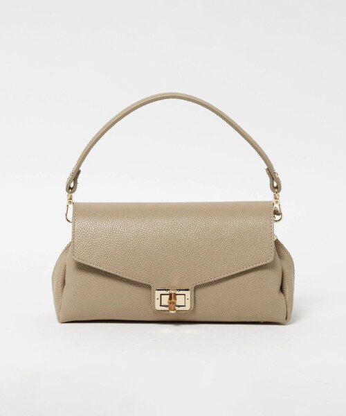 MARCO BIANCHINI(マルコビアンチーニ)の「<MARCO BIANCHINI>フラップバッグ / ワンハンドル(ショルダーバッグ・レディース・ブラック/ベージュ・FREE)」の2枚目の写真