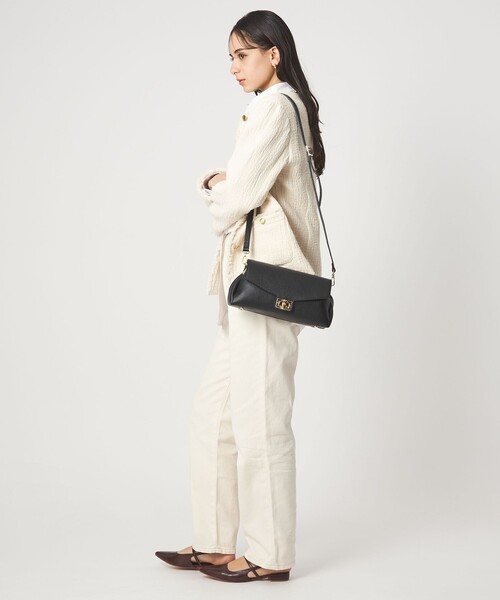 MARCO BIANCHINI(マルコビアンチーニ)の「<MARCO BIANCHINI>フラップバッグ / ワンハンドル(ショルダーバッグ・レディース・ブラック/ベージュ・FREE)」の5枚目の写真