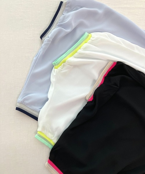 Q(キュー)の「リブヘムラインプルオーバー(シャツ/ブラウス・レディース・ブラック/アイボリー/ライトブルー・MEDIUM)」の5枚目の写真