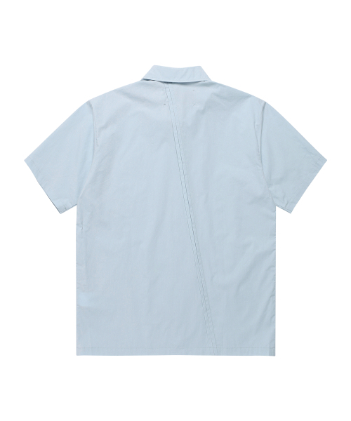 THEVINYLHOUSE(ザバイニルハウス)の「カーブド ショートスリーブ シャツ ブルー(シャツ/ブラウス・メンズ・その他・S/M/L)」の9枚目の写真