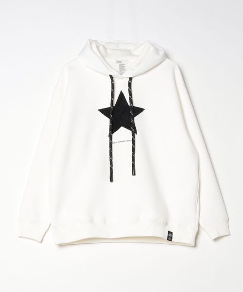 DOUBLE STANDARD CLOTHING（ダブルスタンダードクロージング）の「スター刺繍 フードパーカー(WEB限定)（Tシャツ/カットソー・レディース・ブラック/オフホワイト・FREE）」の19枚目の写真
