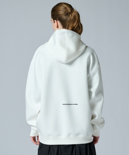 DOUBLE STANDARD CLOTHING（ダブルスタンダードクロージング）の「スター刺繍 フードパーカー(WEB限定)（Tシャツ/カットソー・レディース・ブラック/オフホワイト・FREE）」の6枚目の写真