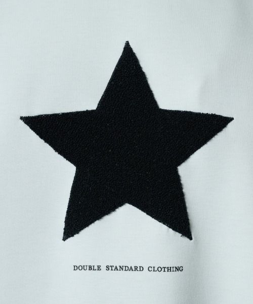DOUBLE STANDARD CLOTHING（ダブルスタンダードクロージング）の「スター刺繍 フードパーカー(WEB限定)（Tシャツ/カットソー・レディース・ブラック/オフホワイト・FREE）」の10枚目の写真