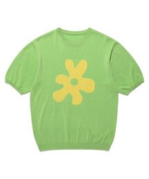 [IKXSUH] FLOWER SUMMER HALF KNIT_GREEN(IK2DMMK634C)