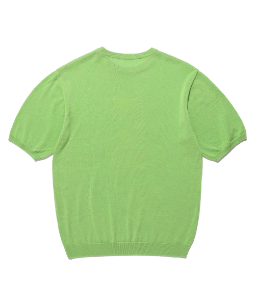 ISTKUNST（イストクンスト）の「[IKXSUH] FLOWER SUMMER HALF KNIT_GREEN(IK2DMMK634C)（Tシャツ/カットソー・レディース・グリーン・S/M/L）」の2枚目の写真