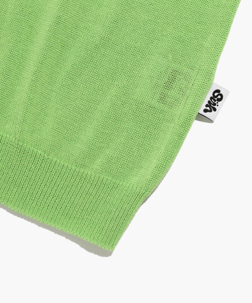 ISTKUNST（イストクンスト）の「[IKXSUH] FLOWER SUMMER HALF KNIT_GREEN(IK2DMMK634C)（Tシャツ/カットソー・レディース・グリーン・S/M/L）」の5枚目の写真