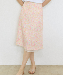 OURHOPE（アワーホープ）の「フローラルシアレイヤードスカート - ピンク（スカート）」